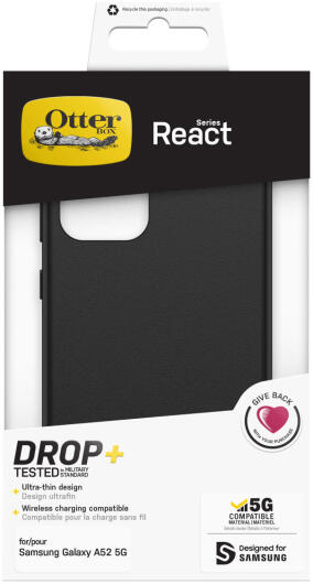OtterBox React Samsung Galaxy A52 / A52S Hoesje Back Cover Zwart afbeelding 8