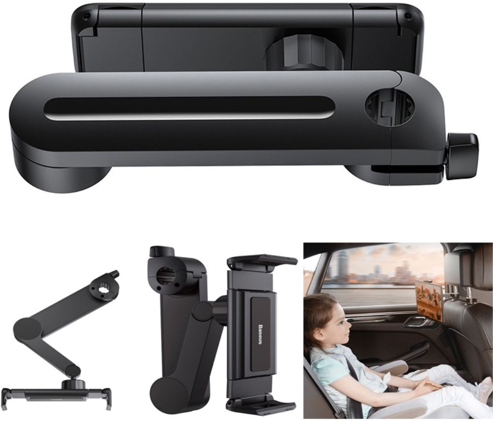 Baseus Verstelbare Tablet/Smartphone Houder Hoofdsteun voor in de Auto afbeelding 6