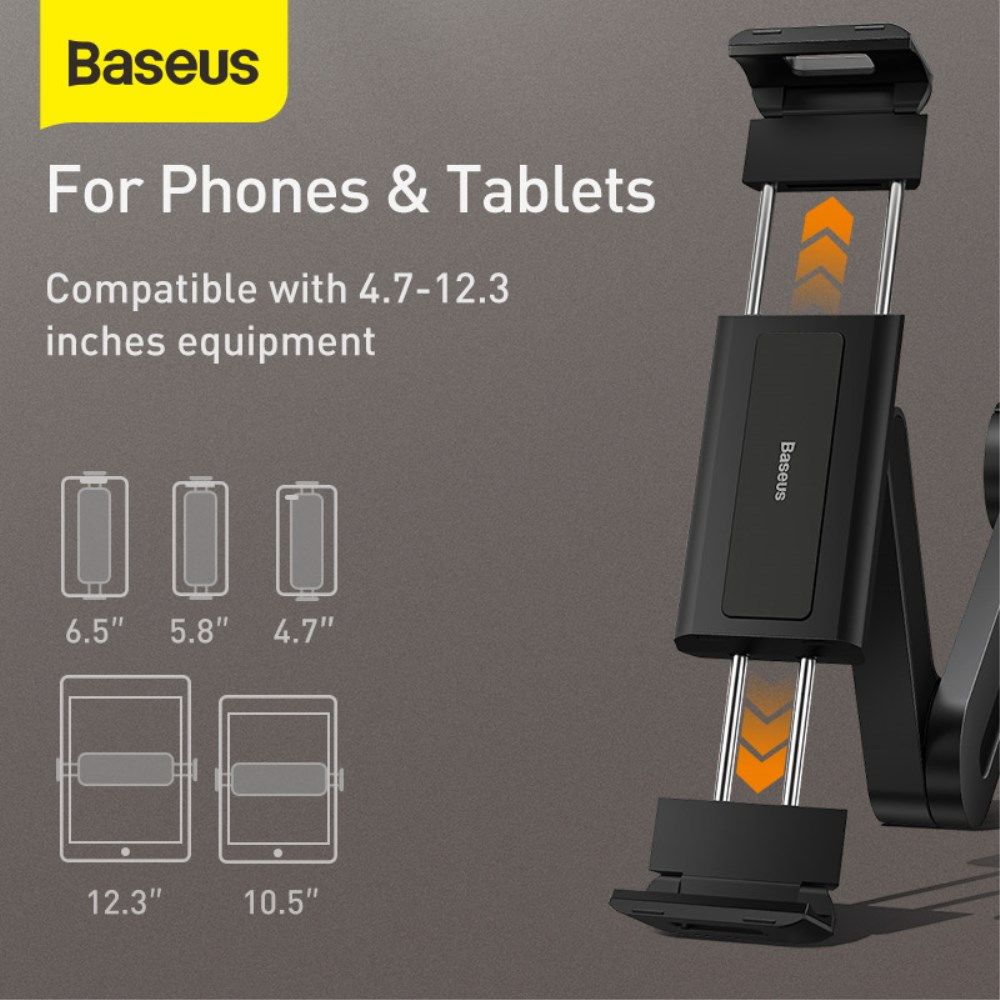 Baseus Verstelbare Tablet/Smartphone Houder Hoofdsteun voor in de Auto afbeelding 8