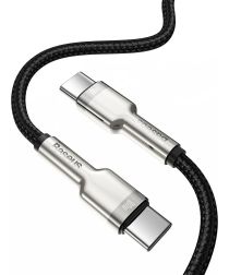 Baseus Cafule Series USB-C naar USB-C Kabel Metaal 100W 1m Zwart
