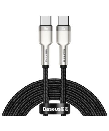 Baseus Cafule Series USB-C naar USB-C Kabel Metaal 100W 2m Zwart Kabels