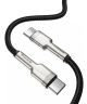 Baseus Cafule Series USB-C naar USB-C Kabel Metaal 100W 2m Zwart