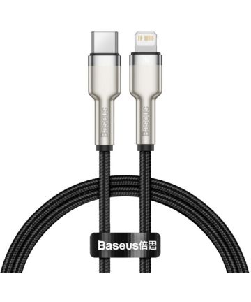 Baseus Cafule Series USB-C naar Apple Lightning Kabel 20W 25cm Zwart Kabels