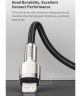Baseus Cafule Series USB-C naar Apple Lightning Kabel 20W 25cm Zwart