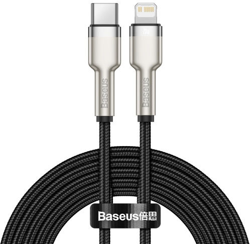 Baseus Cafule Series USB-C naar Apple Lightning Kabel PD 20W 2m Zwart afbeelding 1