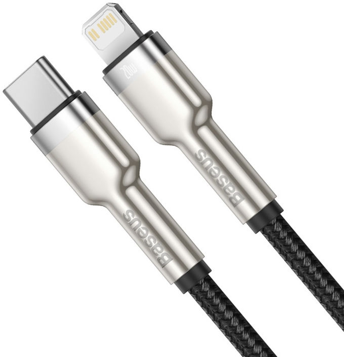 Baseus Cafule Series USB-C naar Apple Lightning Kabel PD 20W 2m Zwart afbeelding 2