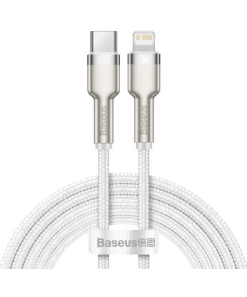 Baseus Cafule Series USB-C naar Apple Lightning Kabel PD 20W 2m Wit Kabels