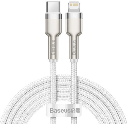 Baseus Cafule Series USB-C naar Apple Lightning Kabel PD 20W 2m Wit afbeelding 1