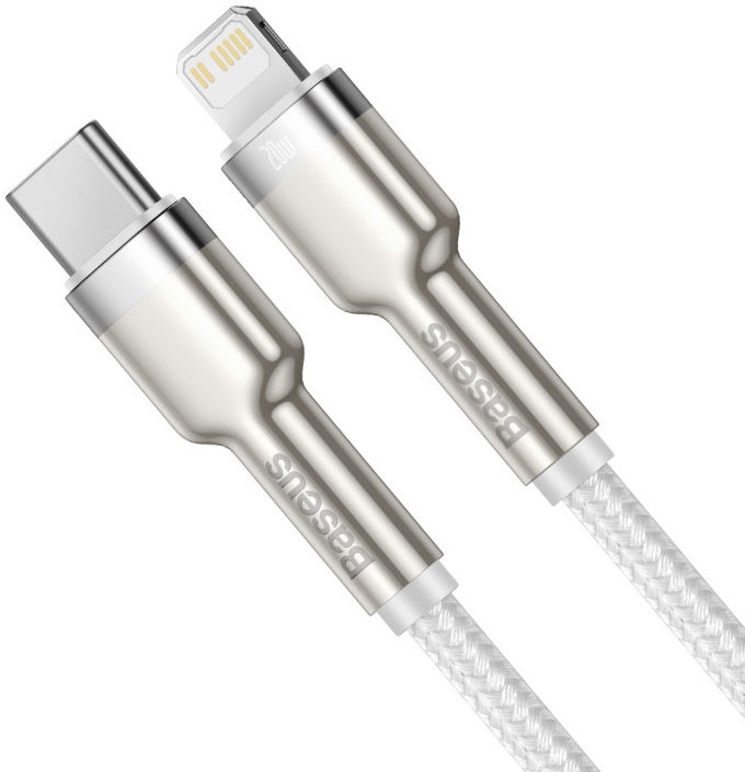 Baseus Cafule Series USB-C naar Apple Lightning Kabel PD 20W 2m Wit afbeelding 2