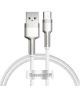 Baseus Cafule Series USB naar USB-C Kabel Metaal 40W 1m Wit