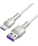 Baseus Cafule Series USB naar USB-C Kabel Metaal 40W 1m Wit