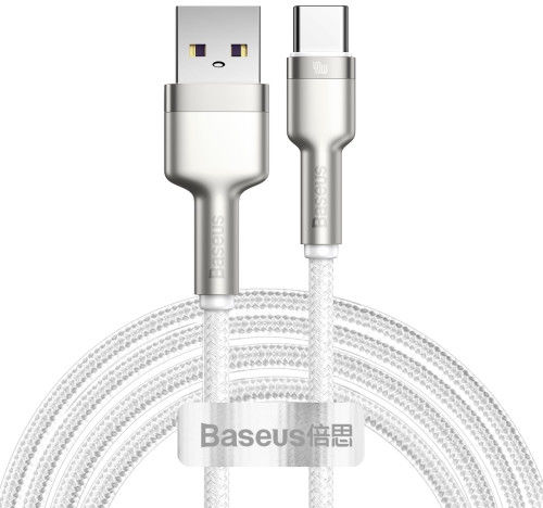 Baseus Cafule Series USB naar USB-C Kabel Metaal 40W 2m Wit afbeelding 1
