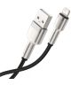 Baseus Cafule Series USB-A naar Lightning Kabel 1 Meter Metaal Zwart