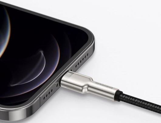Baseus Cafule Series USB-A naar Lightning Kabel 1 Meter Metaal Zwart afbeelding 8