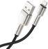 Baseus Cafule Series USB-A naar Lightning Kabel 1 Meter Metaal Zwart afbeelding 3