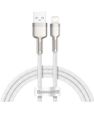 Baseus Cafule Series USB-A naar Lightning Kabel 1 Meter Metaal Wit Kabels