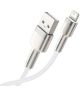 Baseus Cafule Series USB-A naar Lightning Kabel 1 Meter Metaal Wit