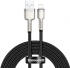 Baseus Cafule Series USB-A naar Lightning Kabel 2 Meter Metaal Zwart