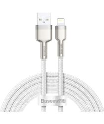 Baseus Cafule Series USB-A naar Lightning Kabel 2 Meter Metaal Wit