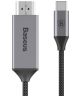 Baseus Video USB-C naar HDMI 4K HD Kabel Adapter 1.8 Meter Grijs