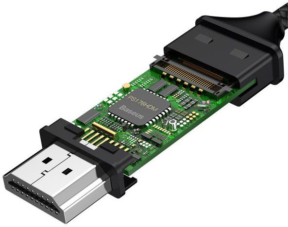 Baseus Video USB-C naar HDMI 4K HD Kabel Adapter 1.8 Meter Grijs afbeelding 5