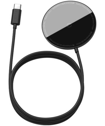 Baseus Simple 15W Draadloze Magnetische Oplader voor MagSafe Zwart Opladers