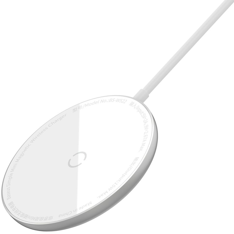 Baseus Simple 15W Draadloze Magnetische Oplader voor MagSafe Wit afbeelding 12