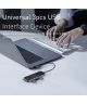 Baseus USB-C / USB / HDMI Hub 60W 5 Poorten voor Laptop/MacBook Grijs
