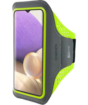 Mobiparts Comfort Fit Armband Samsung Galaxy A32 5G Sporthoesje Groen Sporthoesjes