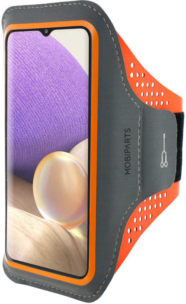 Mobiparts Comfort Fit Armband Samsung Galaxy A32 5G Sporthoesje Oranje afbeelding 1