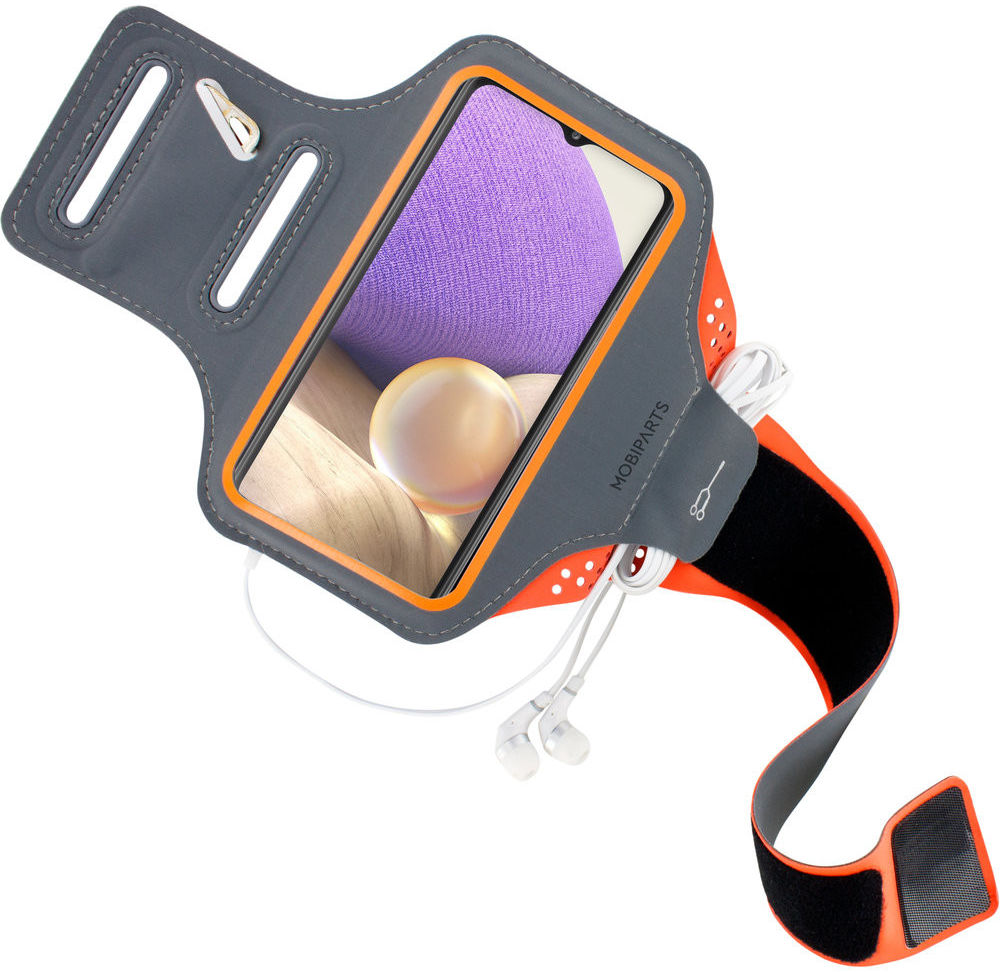 Mobiparts Comfort Fit Armband Samsung Galaxy A32 5G Sporthoesje Oranje afbeelding 2