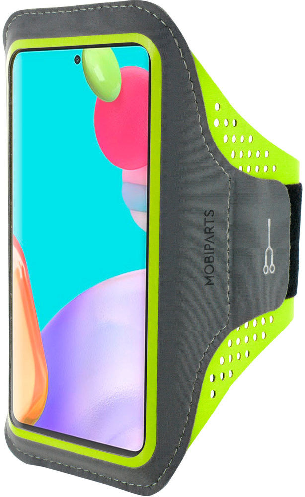 Mobiparts Comfort Fit Armband Samsung A52 / A52S Sporthoesje Groen afbeelding 1