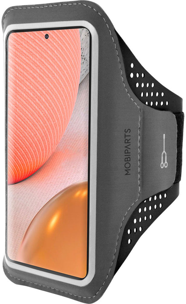 Mobiparts Comfort Fit Armband Samsung Galaxy A72 Sporthoesje Zwart afbeelding 1