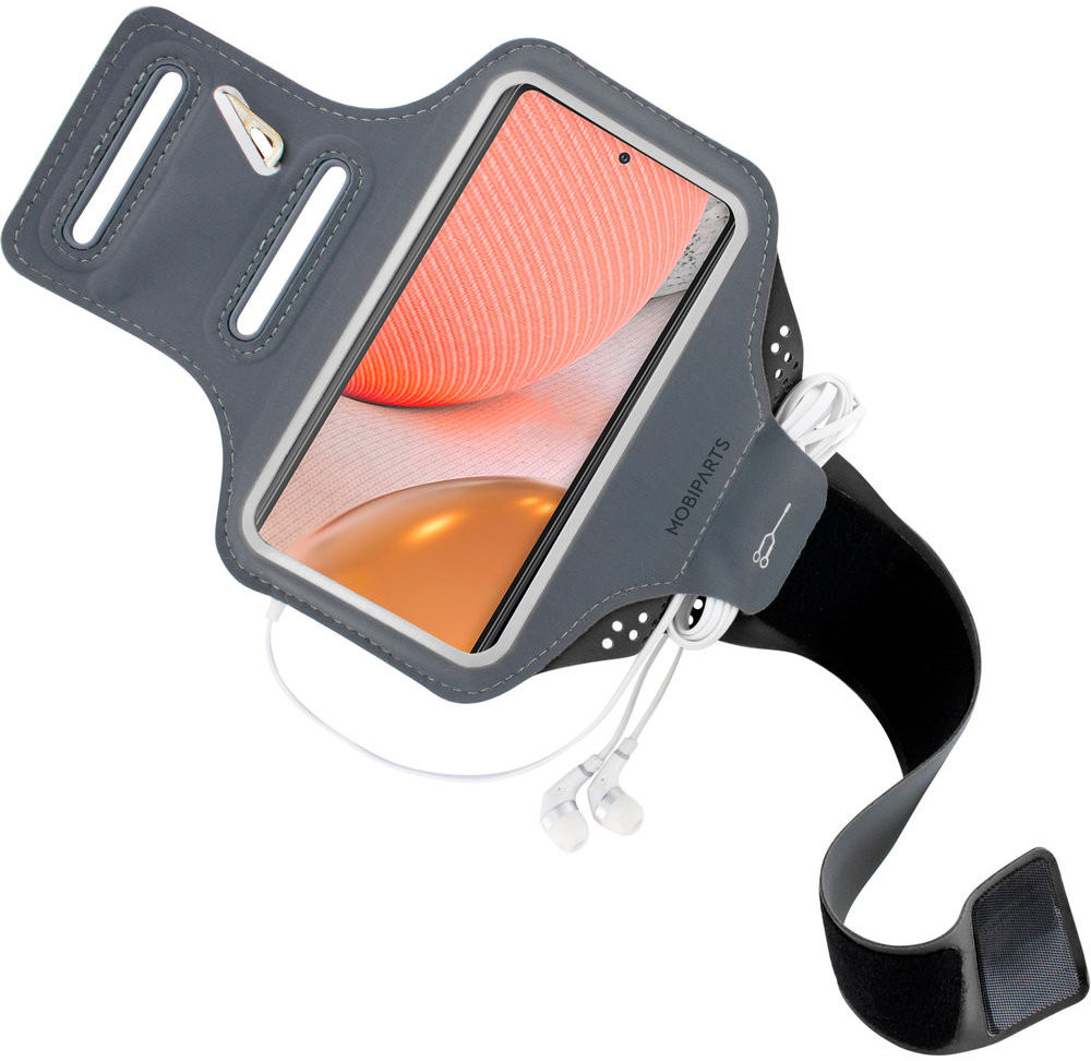 Mobiparts Comfort Fit Armband Samsung Galaxy A72 Sporthoesje Zwart afbeelding 2