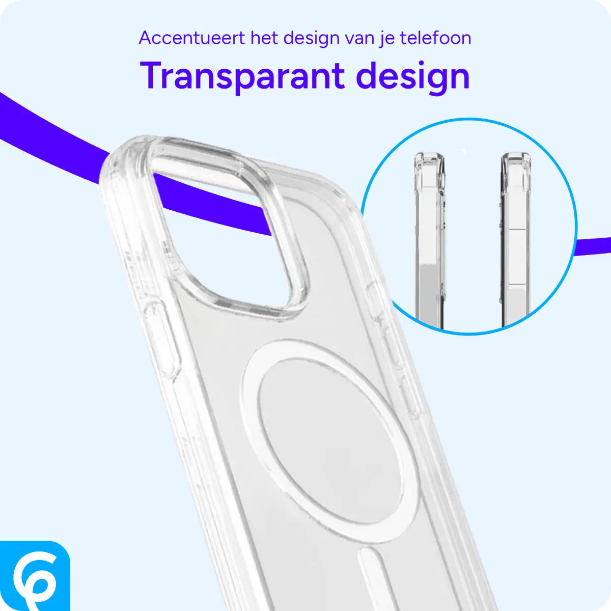Apple iPhone 12 / 12 Pro Hoesje voor MagSafe Dun TPU Transparant afbeelding 6