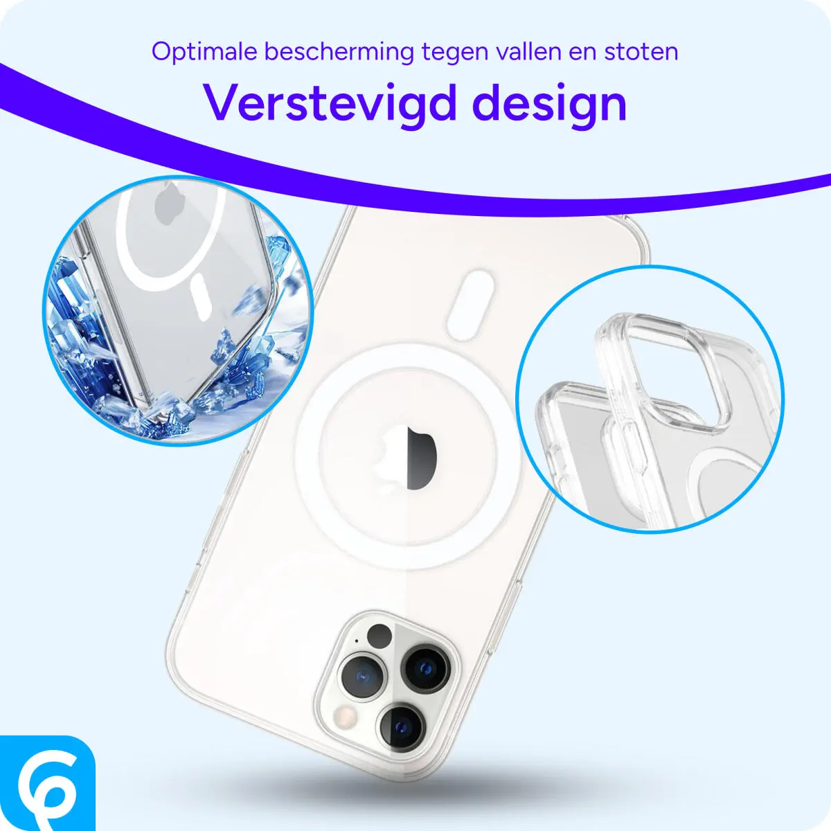 Apple iPhone 12 / 12 Pro Hoesje voor MagSafe Dun TPU Transparant afbeelding 2