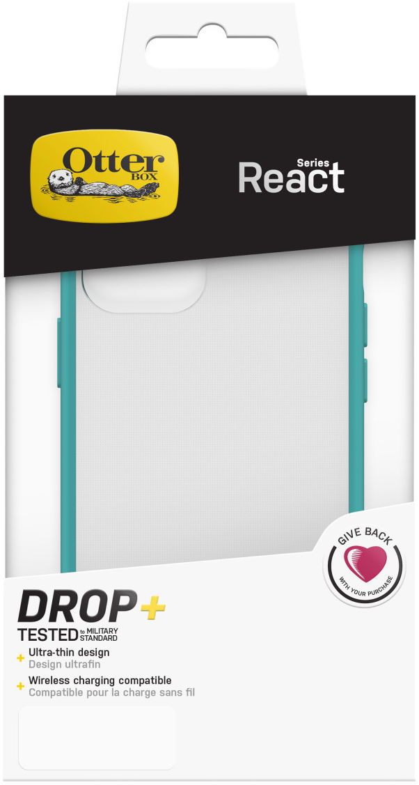 OtterBox React Apple iPhone 12 / 12 Pro Hoesje Transparant Blauw afbeelding 12