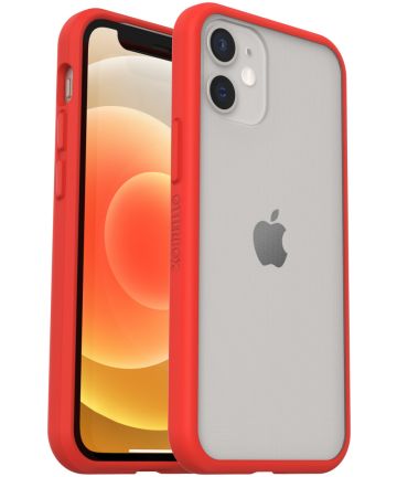OtterBox React Apple iPhone 12 Mini Hoesje Transparant Rood Hoesjes