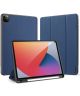 Dux Ducis Domo Apple iPad Pro 12.9 2021 Hoes Tri-Fold Book Case Blauw