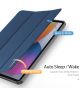 Dux Ducis Domo Apple iPad Pro 12.9 2021 Hoes Tri-Fold Book Case Blauw