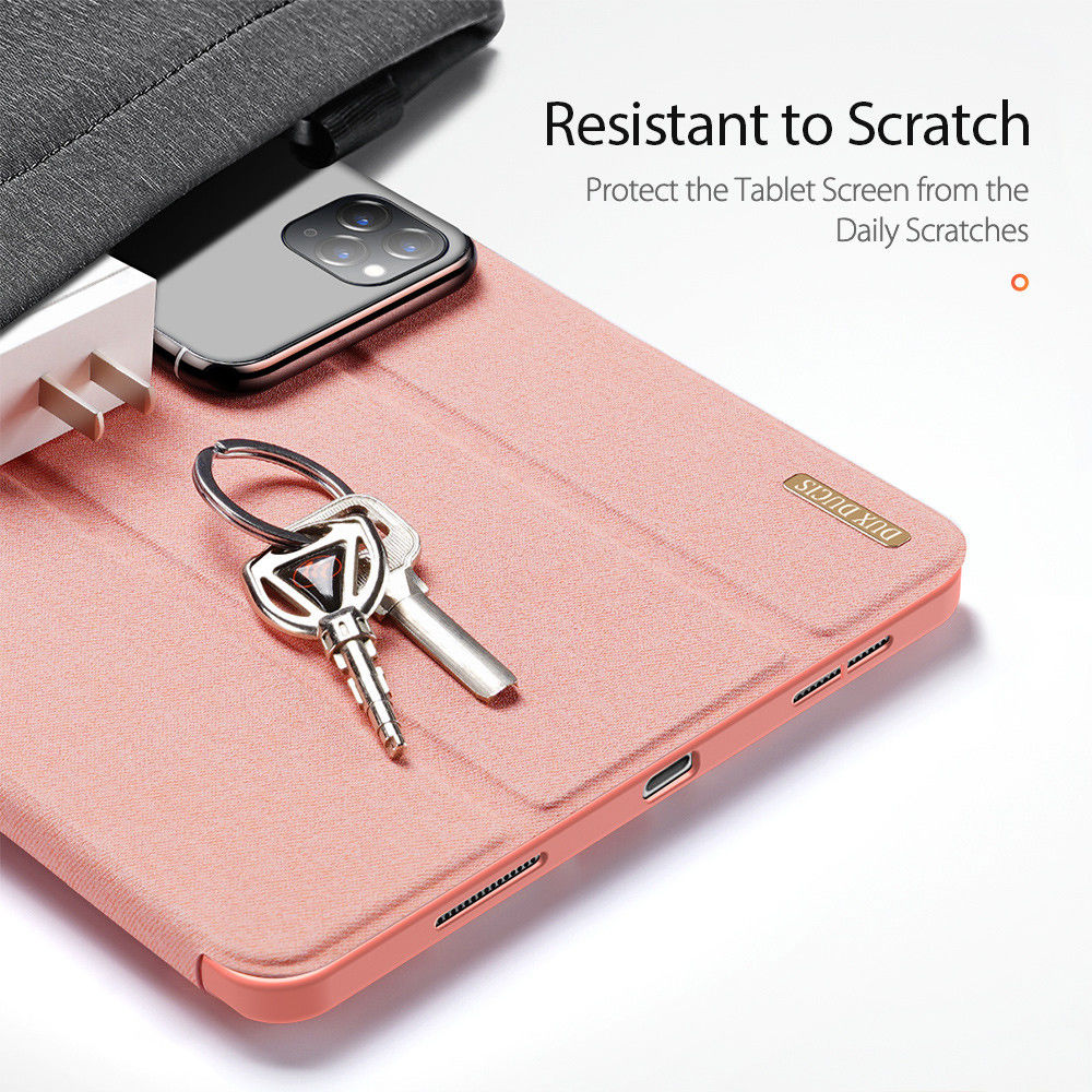 Dux Ducis Domo Apple iPad Pro 12.9 2021 Hoes Tri-Fold Book Case Roze afbeelding 5