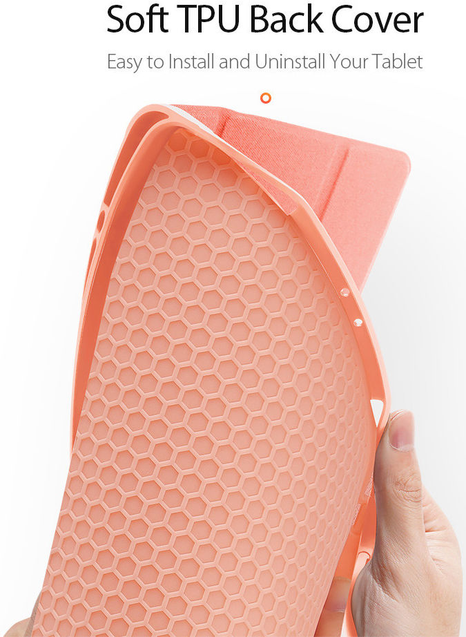 Dux Ducis Domo Apple iPad Pro 12.9 2021 Hoes Tri-Fold Book Case Roze afbeelding 7