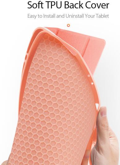 Dux Ducis Domo Apple iPad Pro 12.9 2021 Hoes Tri-Fold Book Case Roze afbeelding 7
