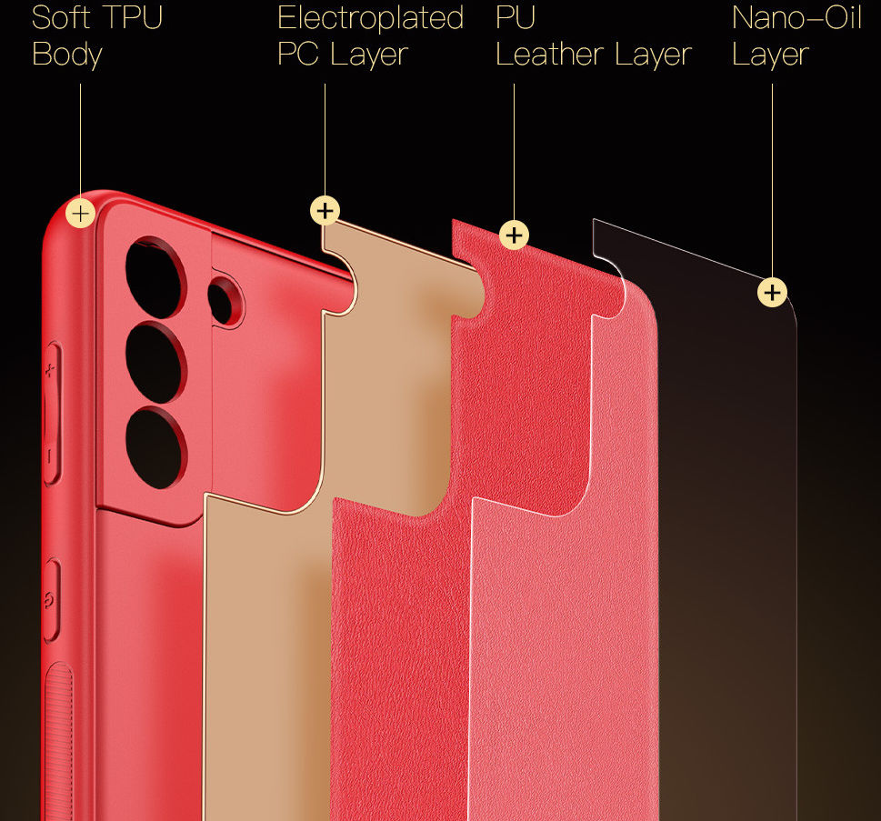 Dux Ducis Yolo Samsung Galaxy S21 Hoesje Back Cover Rood afbeelding 5
