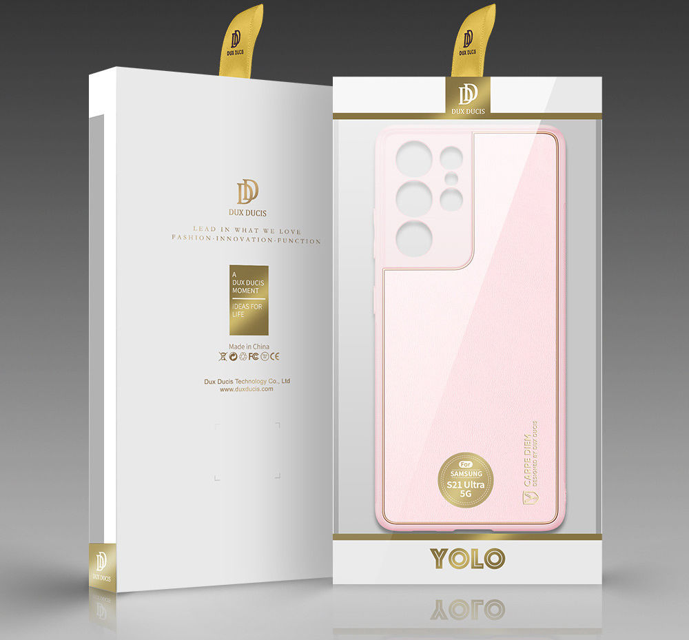 Dux Ducis Yolo Samsung Galaxy S21 Ultra Hoesje Back Cover Roze afbeelding 14