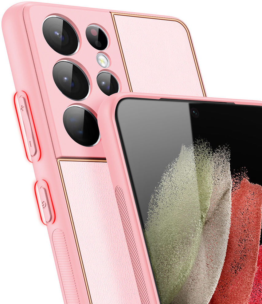 Dux Ducis Yolo Samsung Galaxy S21 Ultra Hoesje Back Cover Roze afbeelding 3