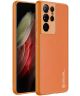 Dux Ducis Yolo Samsung Galaxy S21 Ultra Hoesje Back Cover Oranje