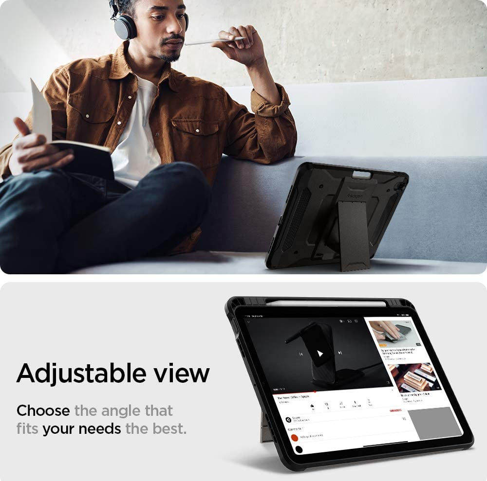 Spigen Tough Armor Pro Apple iPad Air 10.9 (2020) Hoes Zwart afbeelding 5