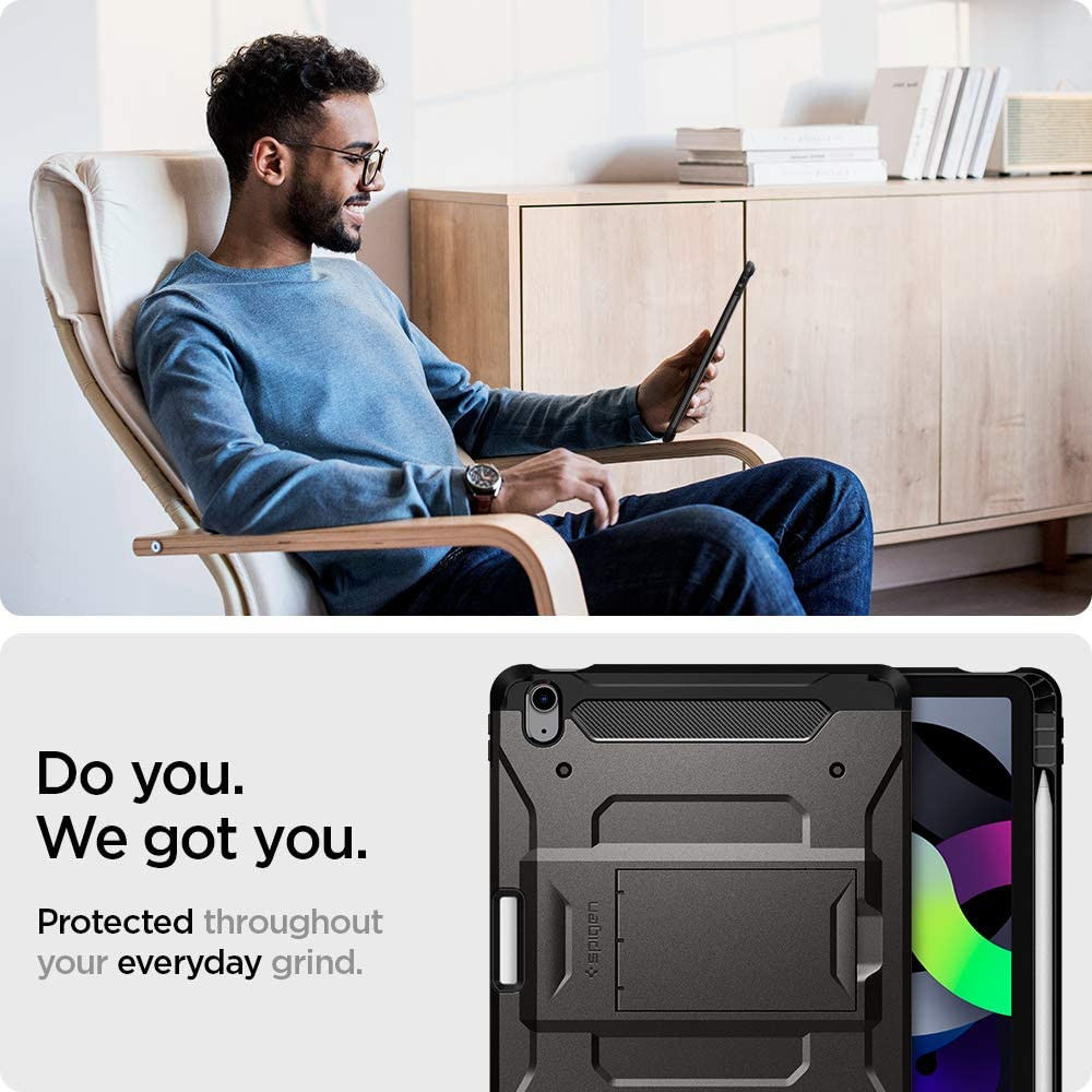 Spigen Tough Armor Pro Apple iPad Air 10.9 (2020) Hoes Zwart afbeelding 7