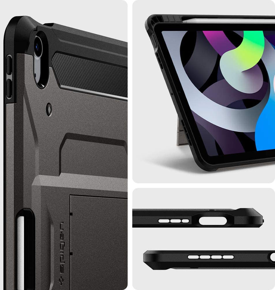 Spigen Tough Armor Pro Apple iPad Air 10.9 (2020) Hoes Zwart afbeelding 9